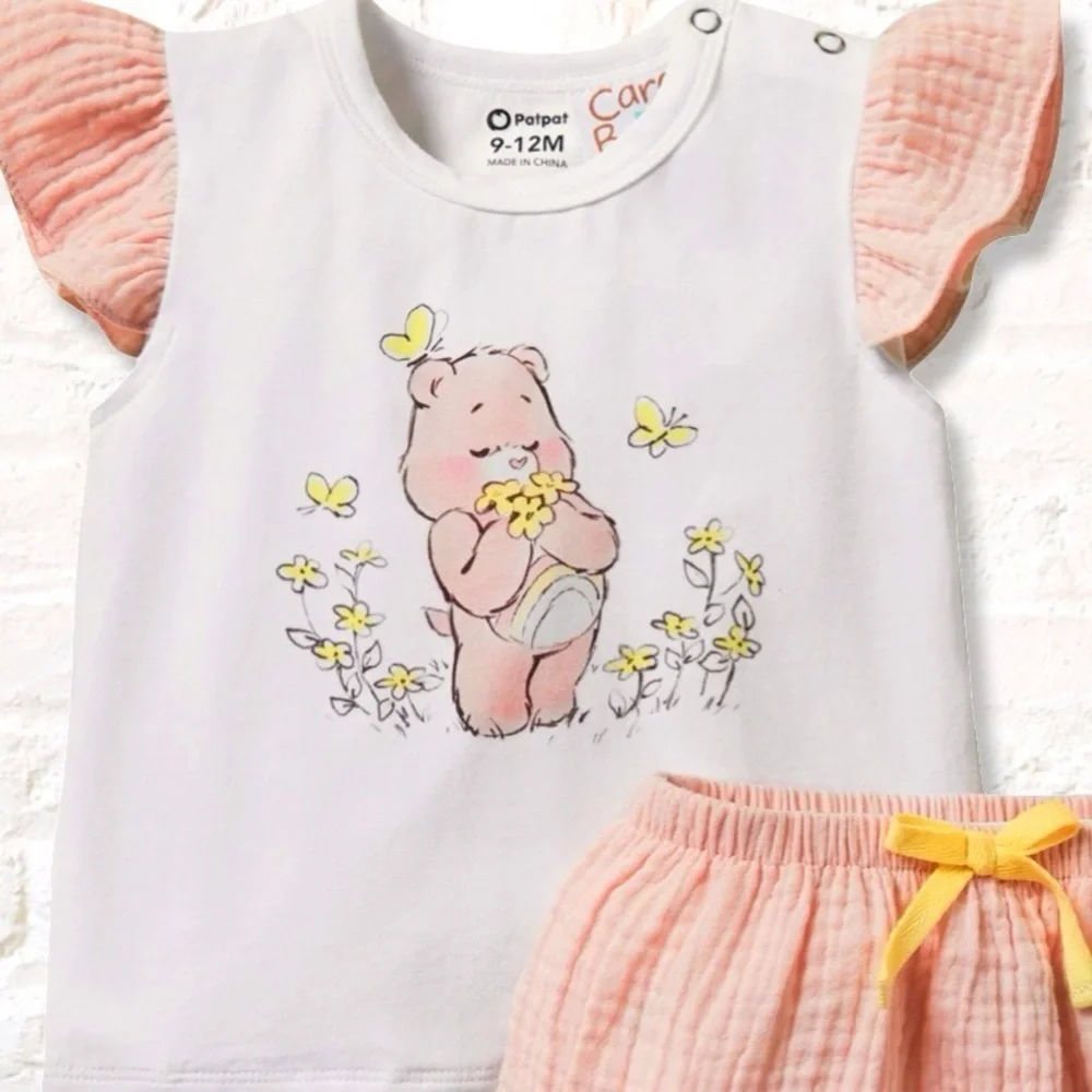 Care Bears Baby Girls Cheer Bear Tee and Bloomer Set - 6-9 / 12-18 months NWT